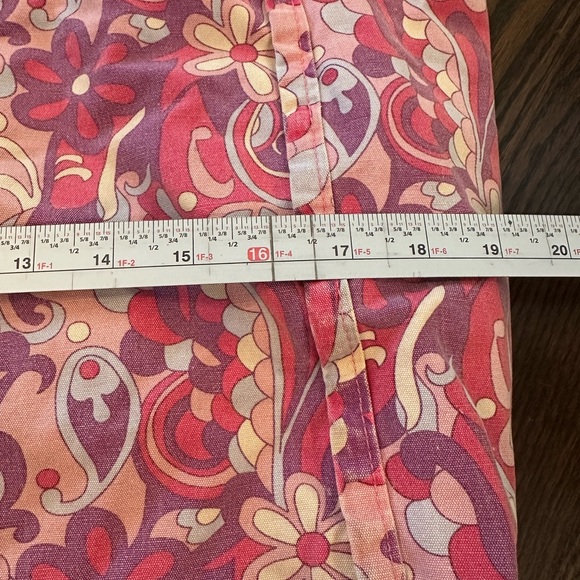 Large floral Gap canvas tote bag pink paisley vintage retro vibes - Picture 5 of 9